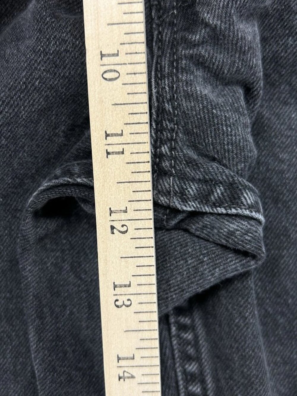 Vintage Levis 550 Jeans Men’s 34x32 Black Relaxed Fit Straight Leg (Tag-36x32) - Picture 8 of 12